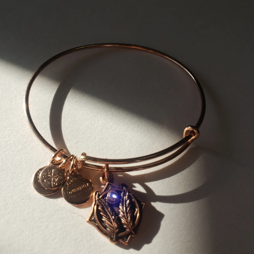 Alex and Ani Women's Godspeed II ROG Bracelet, Shiny Rose Gold, - Picture 7 of 9